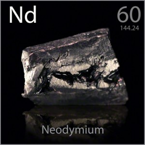 Nd釹元素圖，表示釹在永磁材料中的應(yīng)用